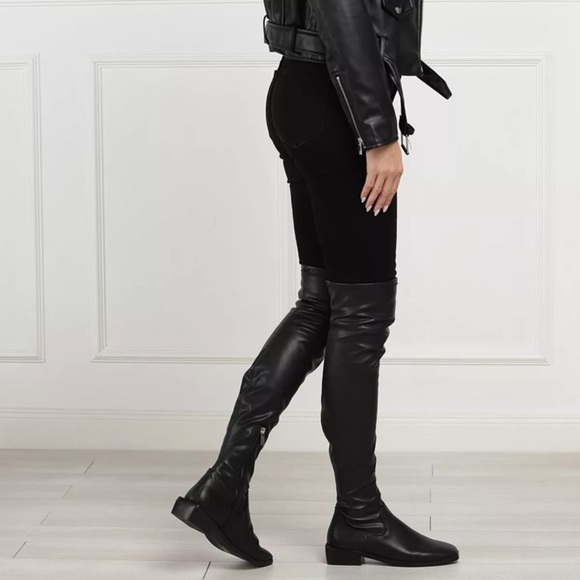 Steve Madden | Expedite Over The Knee Boots RARE In Black Paris Size 7.5 NEW - Picture 1 of 10